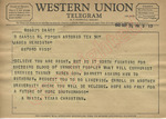 A White, Texas Christian to James Meredith (30 September 1962)