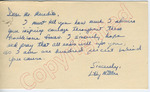Lilly Miller to Mr. Meredith (10 October 1962)
