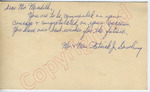 Mr. and Mrs. Patrick J. Dawling to Mr. Meredith (11 October 1962) by Mr. and Mrs. Patrick J. Dawling