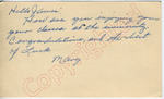 Mary to "Hello James" (28 September 1962) by Author Unknown