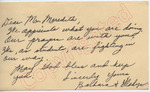 Barbara and Gladys to Mr. Meredith (27 September 1962)