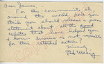 BS Mauny to "Dear James" (8 October 1962) by B. S. Mauny
