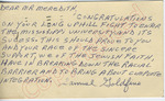 Samuel Goldfine to Mr. Meredith (4 October 1962) by Samuel Goldfine
