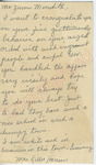 Mrs. Lillie Hanson to Mr. James Meredith (13 October 1962) by Mrs. Lillie Hanson