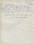 Mrs. Raizi Fleischmann to Mr. Meredith (3 October 1962)