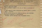 Mouvement Contre Racisme to Lt James Meredith (28 September 1962) by Mouvement Contre Racisme