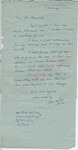 Mrs. Dien de Jong to Mr. Meredith (1 October 1962)