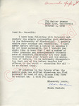 Rhoda Manheim to Mr. Meredith (1 October 1962)