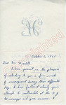Michael D. Healy to Mr. Meredith (1 October 1962) by Michael D. Healy