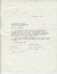 Julia B. Mozley to Mr. Meredith (1 October 1962) by Julia B. Mozley