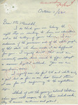 Rosemary Cabo to Mr. Meredith (1 October 1962)