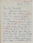 Mary G. Phelan to Mr. Meredith (1 October 1962) by Mary G. Phelan