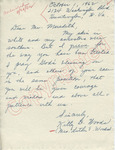 Kitty D. Woods to Mr. Meredith (1 October 1962) by Kitty D. Woods