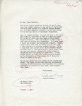 Patrick Lavery to James Meredith (1 October 1962) by Patrick Lavery