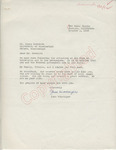 June Wineinger to Mr. Meredith (1 October 1962)