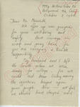 Becky Brown to Mr. Meredith (2 October 1962) by Becky Brown