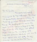 Frances E. Loe to Mr. Meredith (2 October 1962)