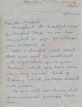 Elizabeth Laris to Mr. Meredith (2 October 1962)