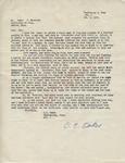 C. C. Oakes to "Sir" (2 October 1962) by C. C. Oakes and James Meredith
