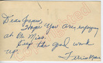 Terrie Moore to "Dear James" (28 September 1962) by Terrie Moore