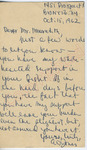 A. O. Jones to Mr. Meredith (8 October 1962) by A.O. Jones O. Jones