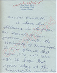Joan Levin to "Dear Mr. Meredith" (Undated) by Joan Levin