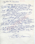 Mrs. S. Lelepmare to "My dear Mr. Meredith" (Undated) by Mrs. S. Lelepmare