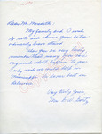 Mrs. S. W. Goetz to "Dear Mr. Meredith" (Undated) by Mrs. S. W. Goetz