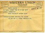 Mr. and Mrs. N. E. Burns to James H. Meredith (3 October 1962) by Mr. and Mrs. N. E. Burns