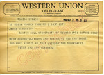 Peter and Ann Weisman to James Meredith (2 October 1962) by Peter and Ann Weisman