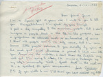 Mary Mazanera to "Dear friend James" (5 October 1962 [letter hand-dated 1956]) by Mary Mazanera