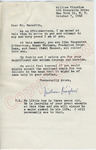 William Kingslow to Mr. Meredith (7 October 1962) by William Kingslow