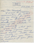 Betty S. Bates (Mrs. Geo. W. Bates) to Mr. Meredith (8 October 1962)