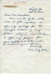 Mrs. Andy Dillon to Mr. Meredith (8 October 1962) by Mrs. Andy Dillon