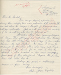 (Mrs.) Joyce Rogalsky to "Mr. Merideth" (9 October 1962) by (Mrs.) Joyce Rogalsky