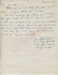 (Mrs.) Pearl Cohen, (Mrs.) Ruby Bjalohoh to Mr. Meredith (10 October 1962)