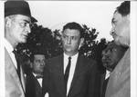 Lt. Gov. Johnson with Chief U. S. Marshall James McShane, James Meredith and Asst. U. S. Attorney John Doar. by William T. Miles
