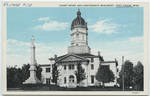 Courthouse and Confederate Monument by C. T. American Art Blue-Sky