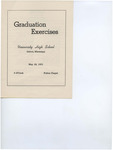 Graduation Exercises, University High School by University of Mississippi. University High School