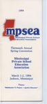 Mississippi Private School Education Association convention program, 1984