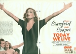 Today We Live. Magazine insert. by Metro-Goldwyn-Mayer