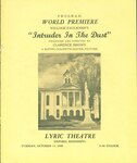 Intruder in the Dust. Program. by Lyric Theatre (Oxford, Miss: 1949)
