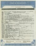 Death Certificate for Robert Johnson, certified copy (1938) by Mississippi. State Department of Health.
