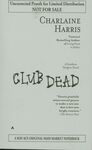 Club Dead / Charlaine Harris. (2003) Uncorrected proof. by Charlaine Harris