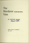 The Murderer Vine / Shepard Rifkin. (1970) Signed title page. by Shepard Rifkin