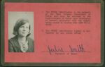 Press Identification Card, New Orleans Department of Police. Side 2. by Julie Smith