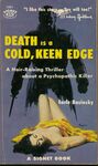 Death Is a Cold, Keen Edge / Earle Basinsky. (1956) Front cover. by Earle Basinsky