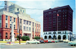 Lauderdale County Court House and Hotel Lamar, Meridian, Miss. by Curteich (Chicago, Ill.)