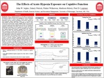 The Effects of Acute Hypoxia Exposure on Cognitive Function by John W. Sepko, Zakary Patrick, Parker Wilkerson, Madison Hulsey, and Paul D. Loprizini