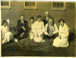 Hospital staff (Alice Stewart, far right) by Martha Alice Stewart